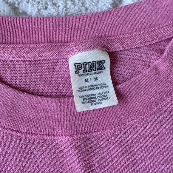 Victoria's Secret PINK | Coral Oversized Crewneck Sweater | Size Medium - Picture 5 of 8